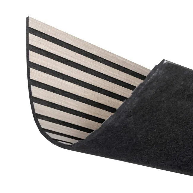 Ash Grey Acoustic Wood Wall Panel Low Profile