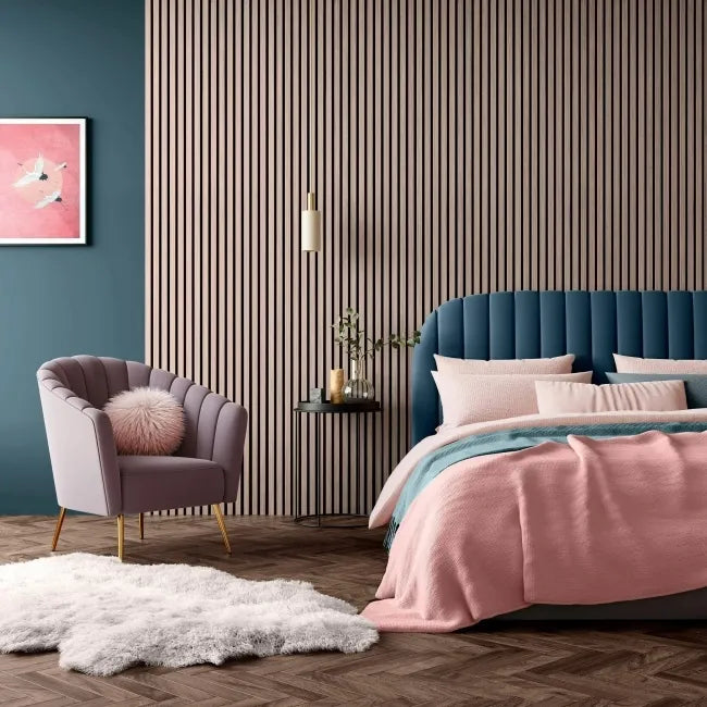 Smoked Oak Acoustic Wood Wall Panel Low Profile