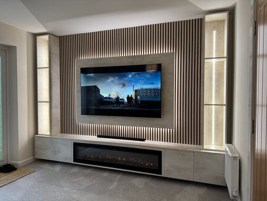 Bespoke Cabinet Media Wall Installation - Newquay