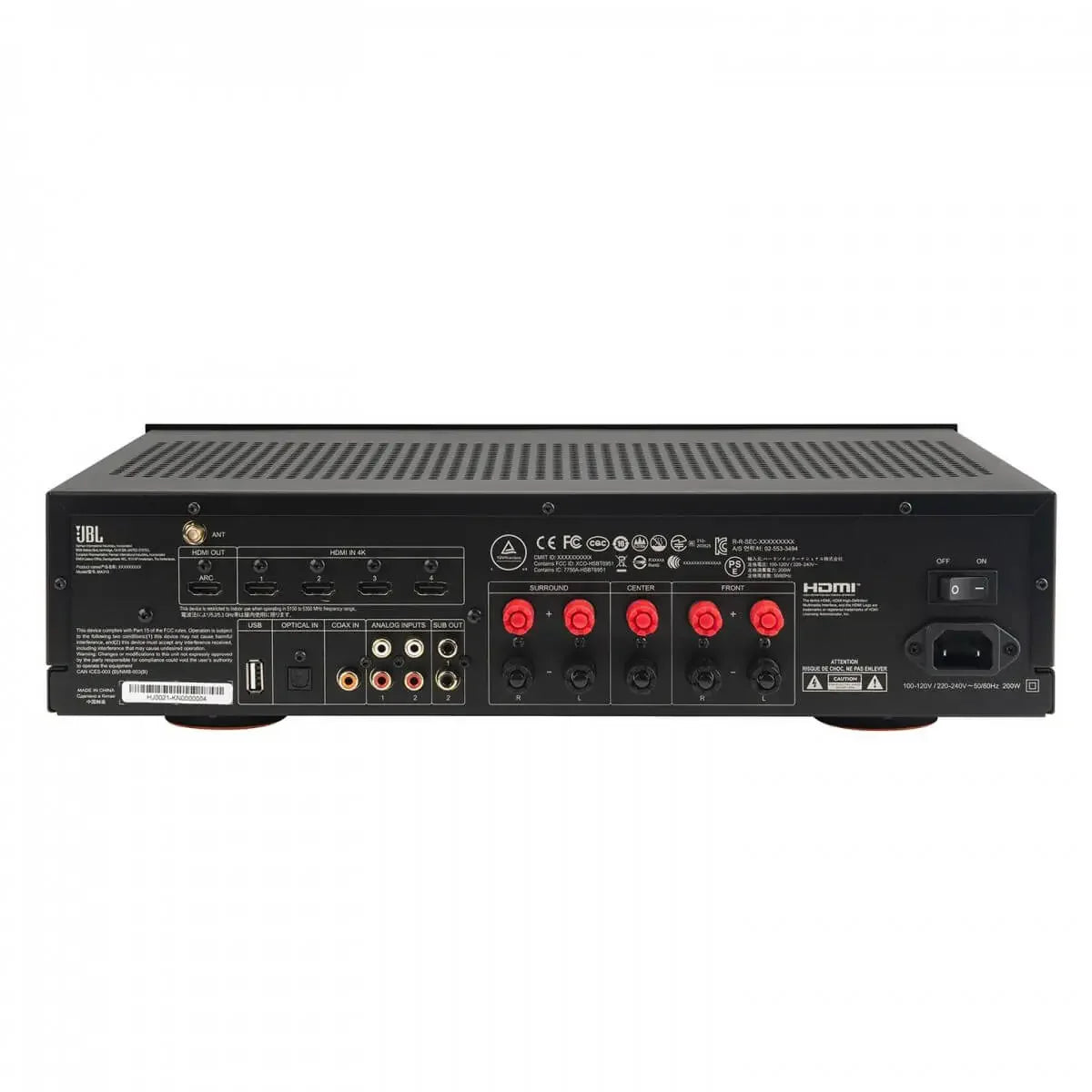 JBL MA310 5.2-Channel 4K AV Receiver - White